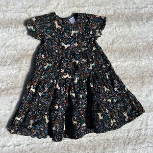 Hanna Andersson Multicolor Floral Fabric Twirl Dress